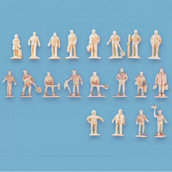 Unpainted Figures Pack A N gauge Peco 5156