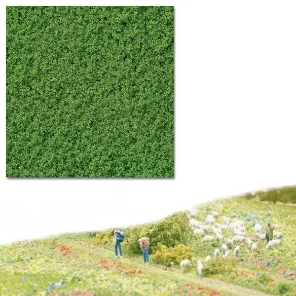 Fine Light Green flock 7327