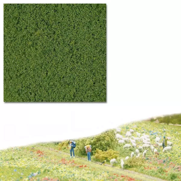 Fine Medium-Dark Green Flock Busch 7322