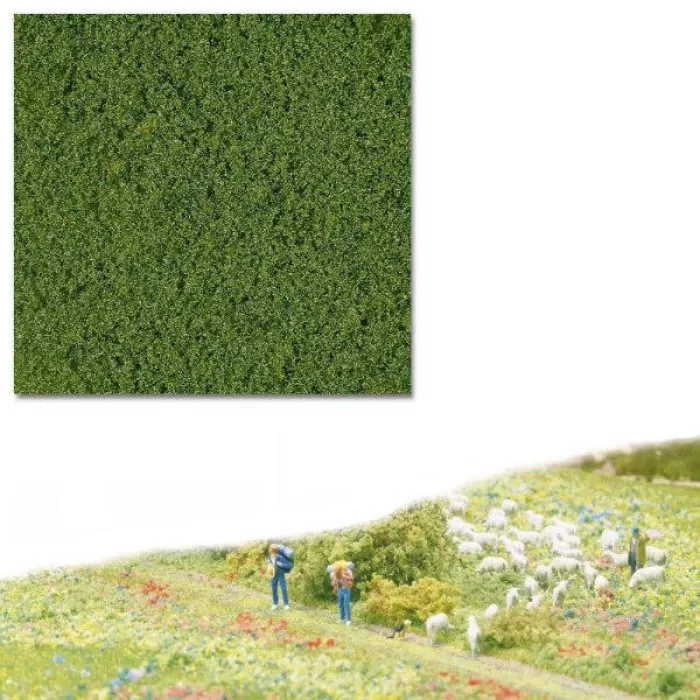 Fine Medium-Dark Green Flock Busch 7322