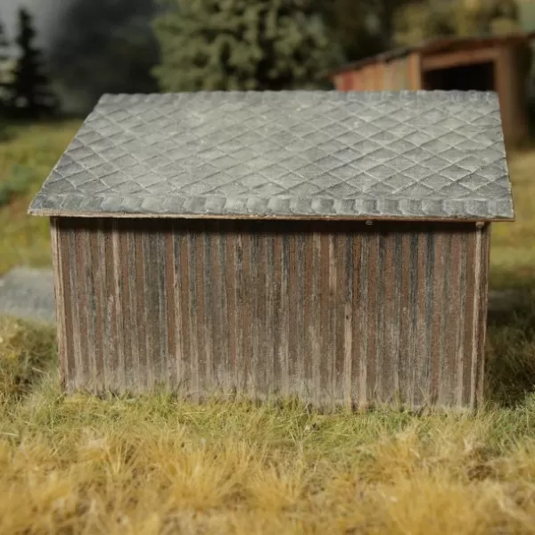 Wooden shed N gauge Model Scene 96506