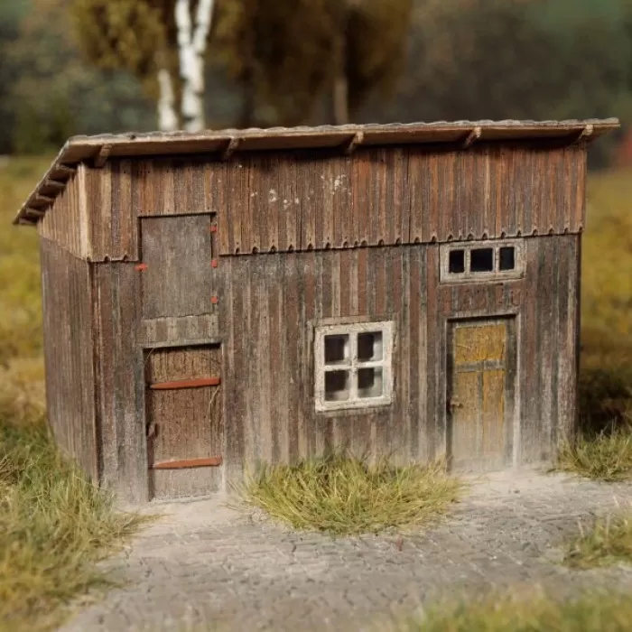 Wooden shed N gauge Model Scene 96506