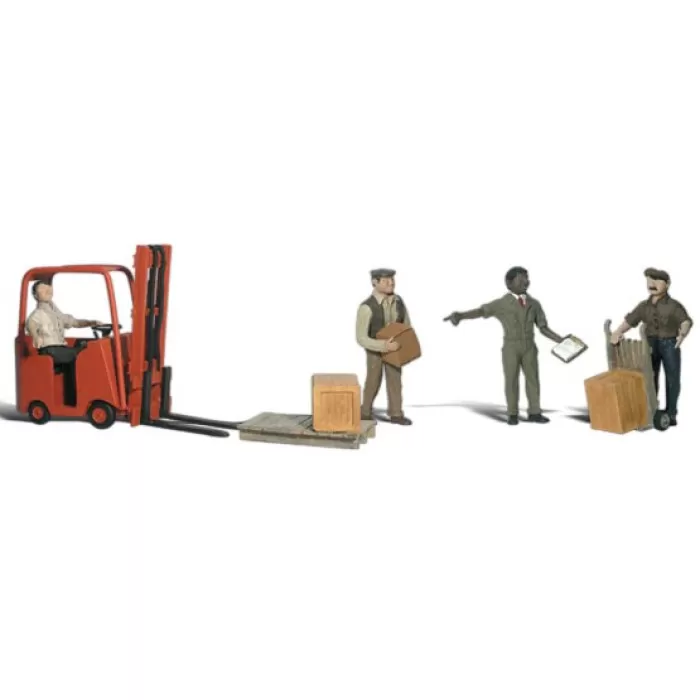 Workers with Forklift OO A1911