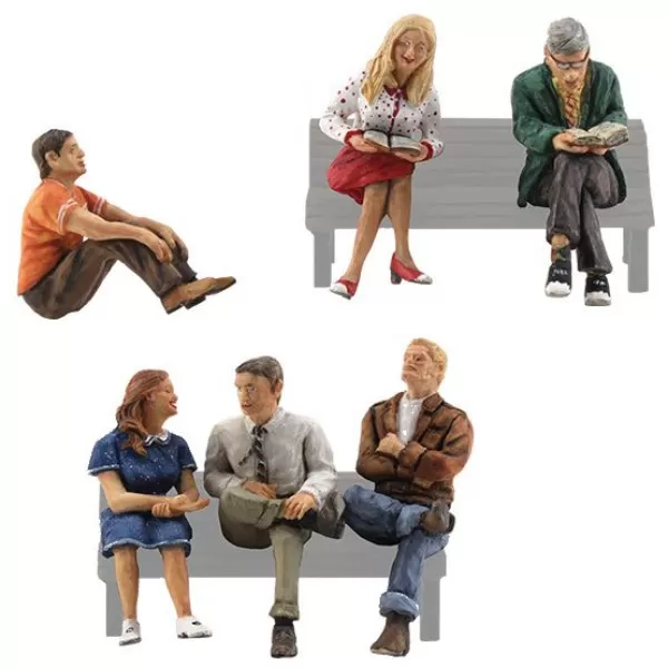 People Sitting N gauge by Woodland Scenics