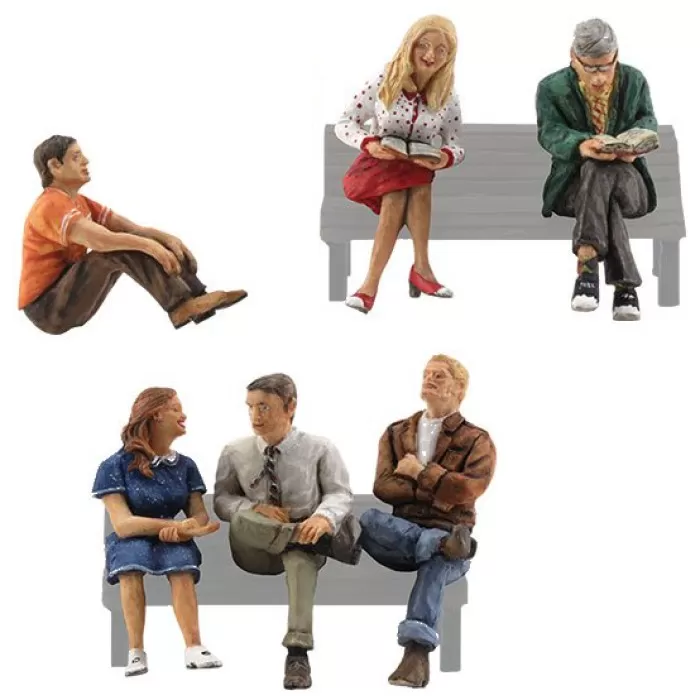 People Sitting N gauge by Woodland Scenics