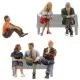 People Sitting N gauge by Woodland Scenics