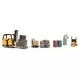Forklift Barrels Crates Dock and Warehouse Detail N gauge A2208