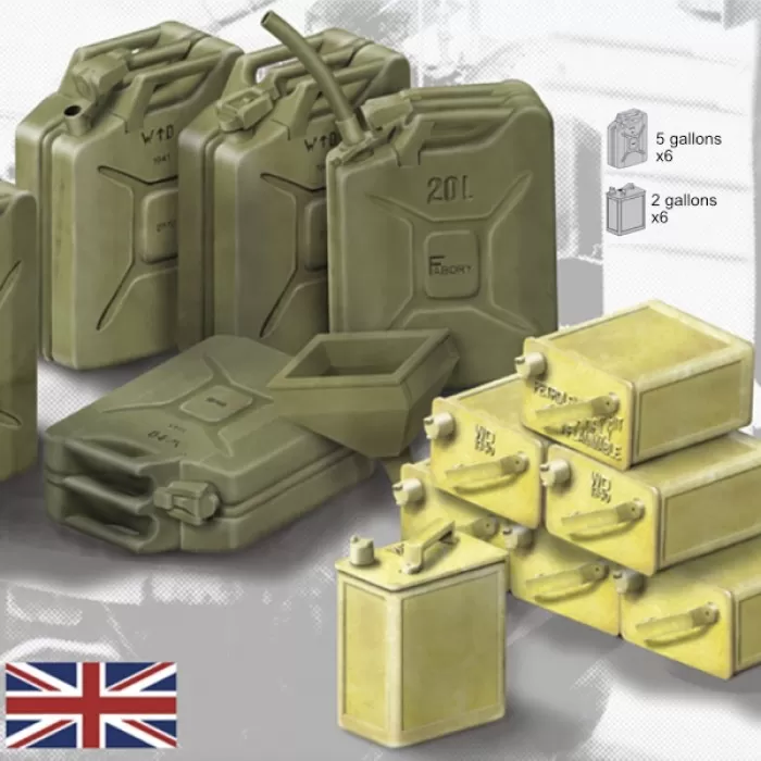 Jerry Can and Fuel Tank Set 1:35