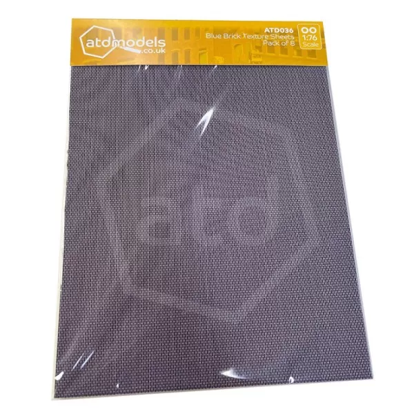 Brick wall Blue Brick Card OO ATD036