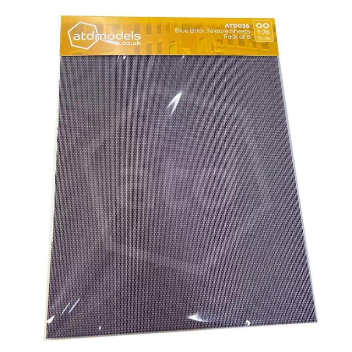 Brick wall Blue Brick Card OO ATD036