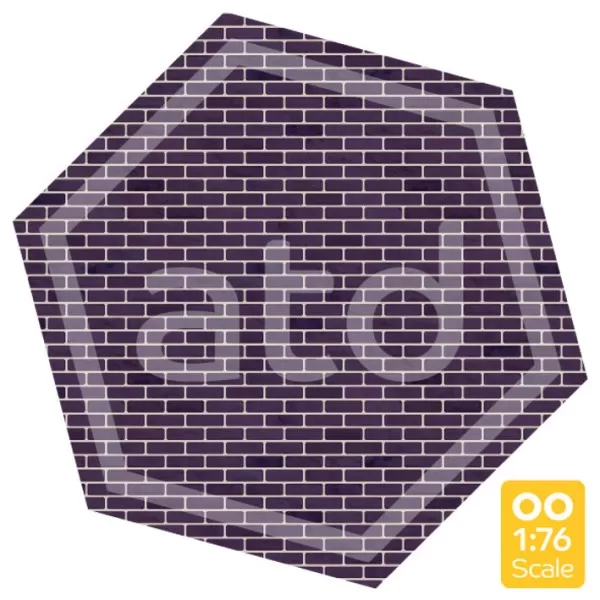 Brick wall Blue Brick Card OO ATD036