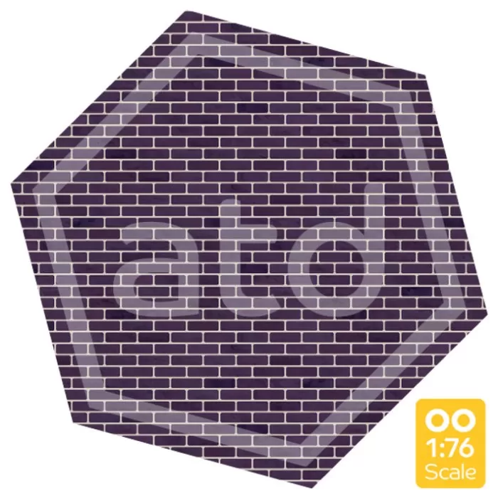 Brick wall Blue Brick Card OO ATD036