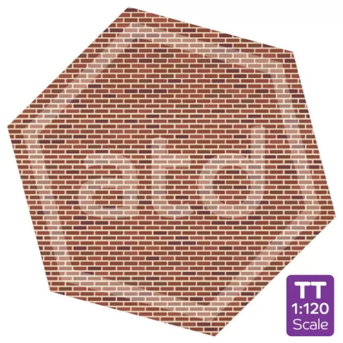 Brick wall Red Brick Card TT ATD13035