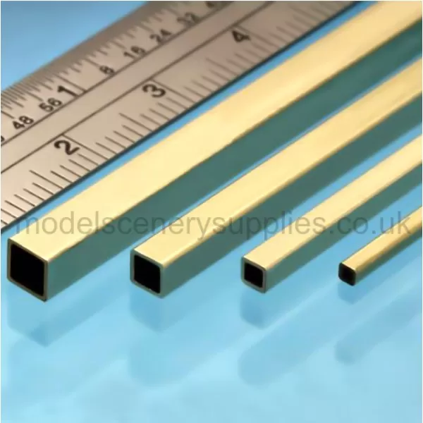 Square Micro Brass Tube 2.4mm 