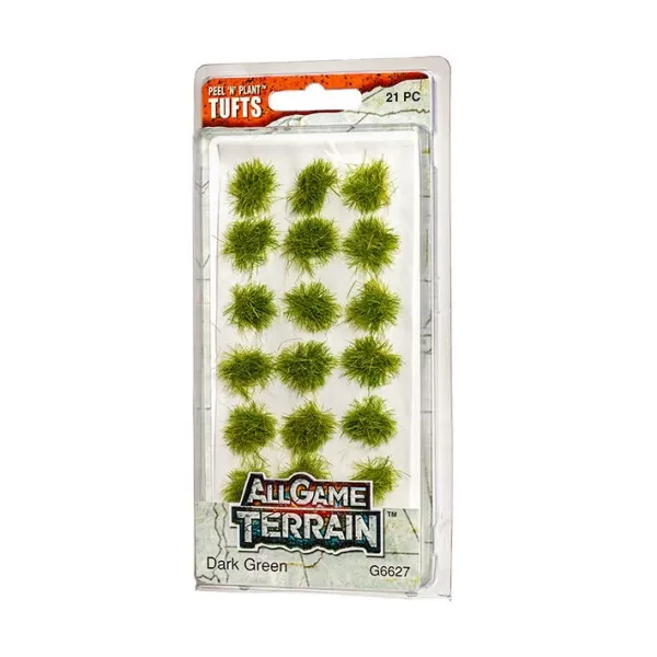 All Game Terrain Dark Green Grass Tufts G6627