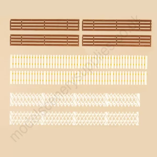Wooden Fences M&GN  Picket and Rail mixed Pack OO
