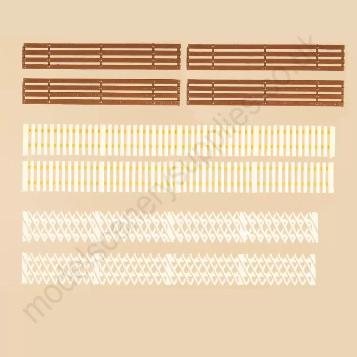 Wooden Fences M&GN  Picket and Rail mixed Pack OO