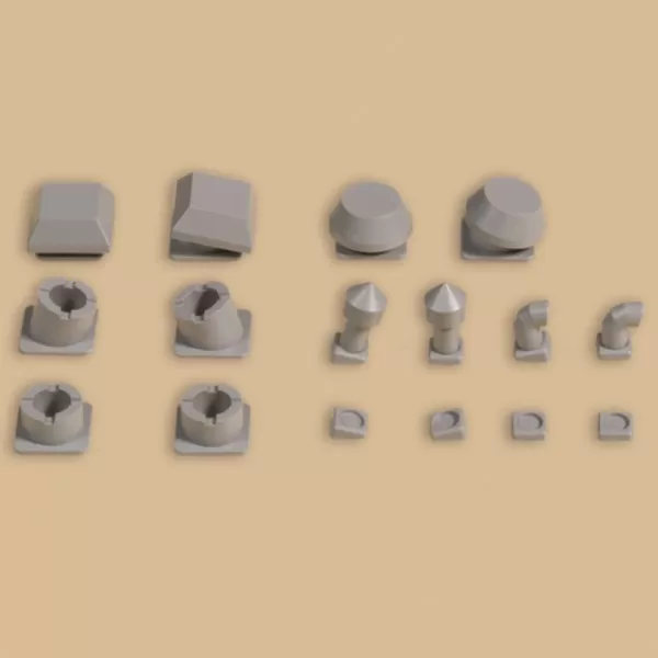 Roof Vents OO Auhagen 80103