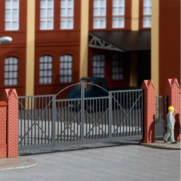 Wrought-Iron Factory or Works Gates OO