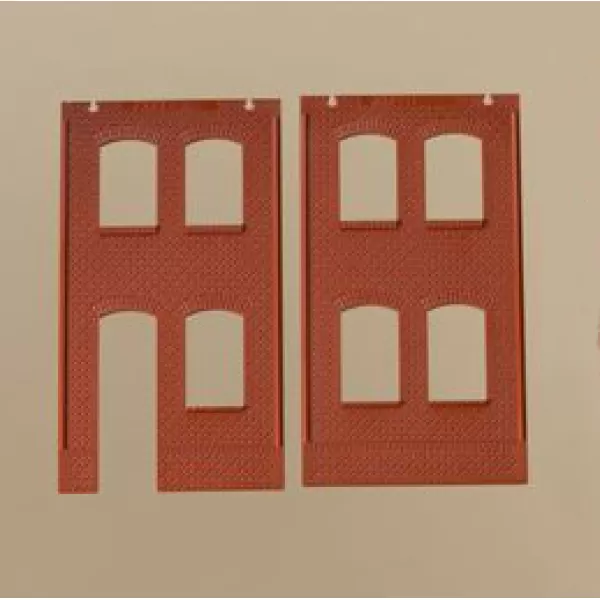 Double Storey Half Width Window and Door Wall without Tooth Frieze 80506