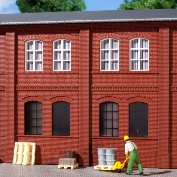 Double Storey Half Width Window Wall with Tooth Frieze 80508