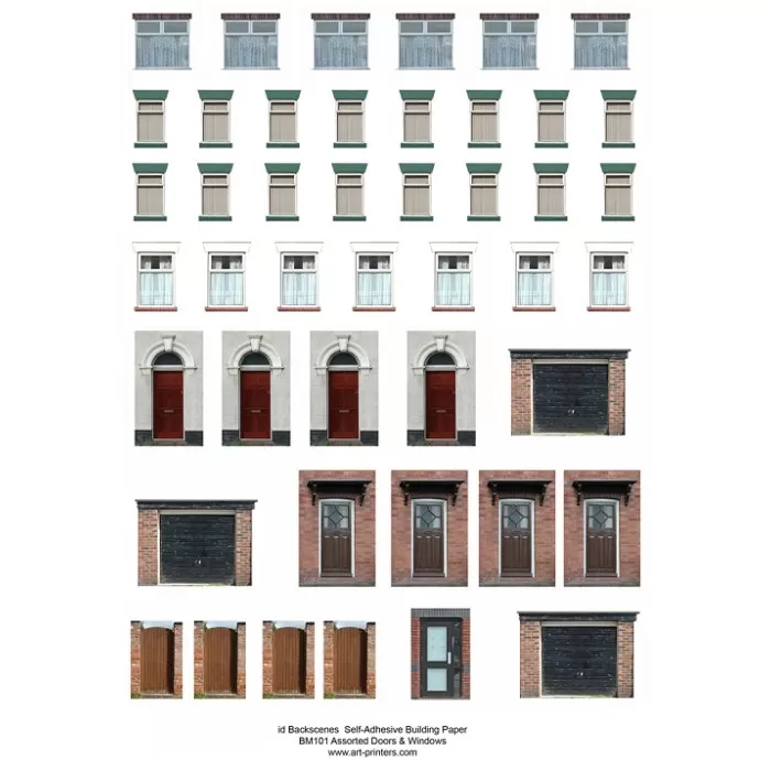 Doors and windows for Buildings OO Self-adhesive paper