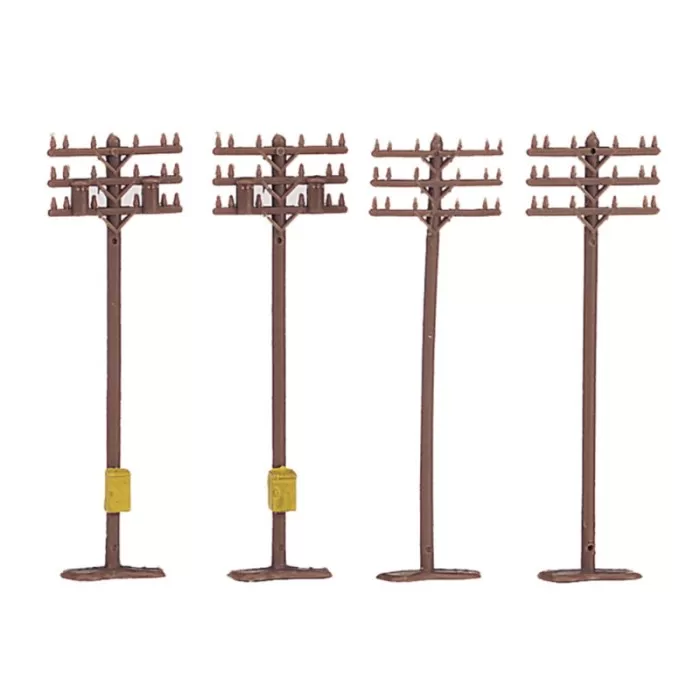 Telephone poles N gauge Bachmann