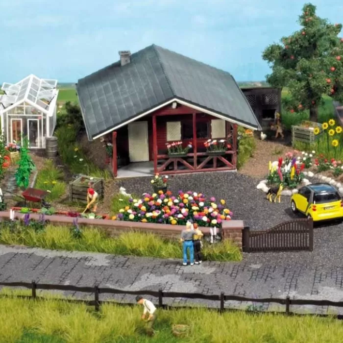 TULIPS  and DAISIES and Wheelbarrow OO