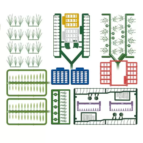 Wild Flower Set 69 Plants OO / TT Busch 1277