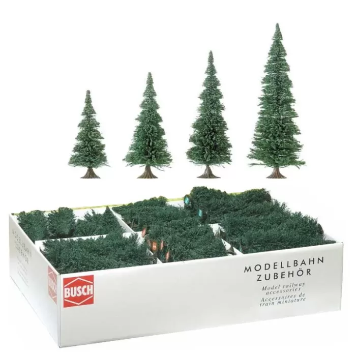 Pine Trees Bulk Box 130 trees 75 - 135mm tall
