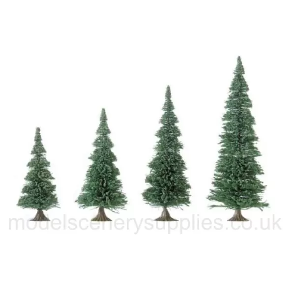 Pine Trees 75 - 90mm tall with bases
