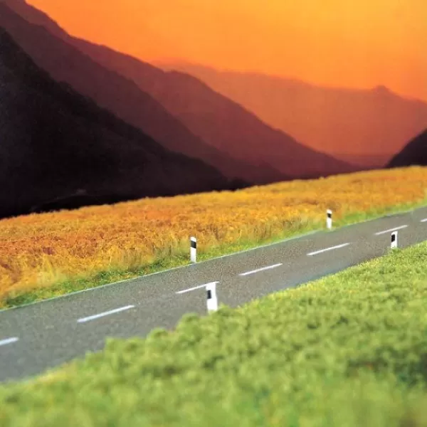 Road N gauge with White Lines Busch 7087