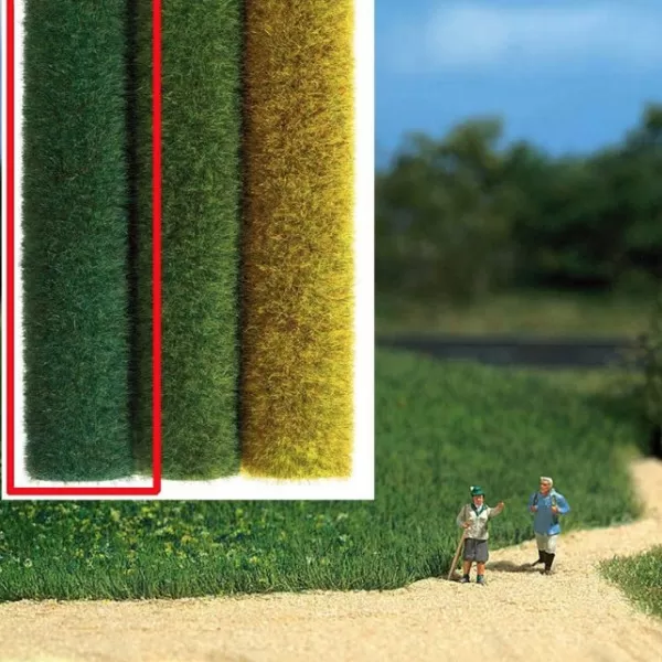 Static Grass Mat - Wild Grass, Dark Green 6mm