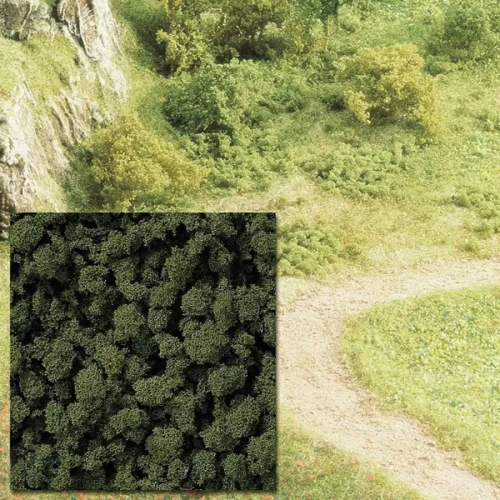 Extra Course Dark Green Flock Busch 7362