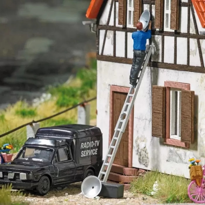 Satellite Dishes OO TT Busch 7749