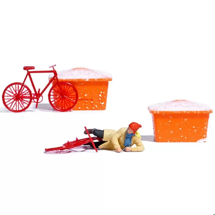 Bicycle Ride Slipped On The Ice OO