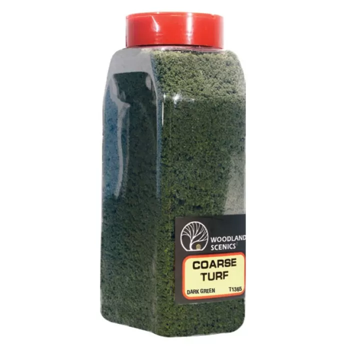 Coarse Turf Dark Green Woodland Scenics T1365 T65