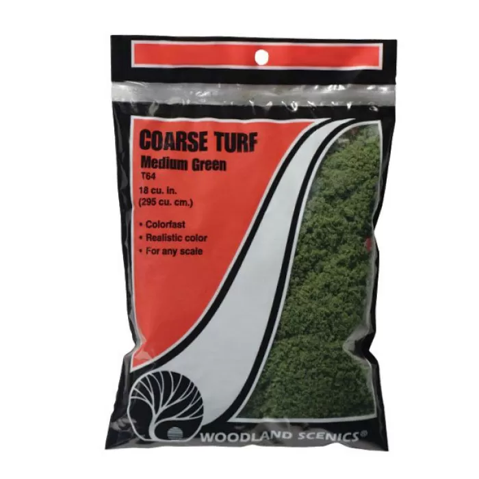 Coarse Tuft Medium Green Woodland Scenics T1364 and T64