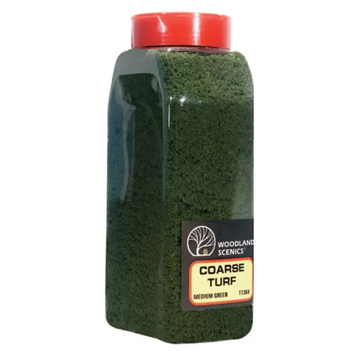 Coarse Tuft Medium Green Woodland Scenics T1364 and T64