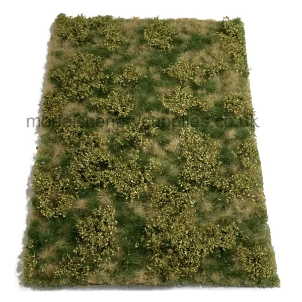 Landscape Mat Grass Tufts and Low Bushes, Spring Meadow Model Scene F511