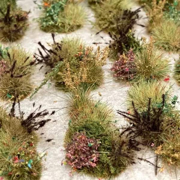 Wild Grass and plant Flower Bed Tufts FP095