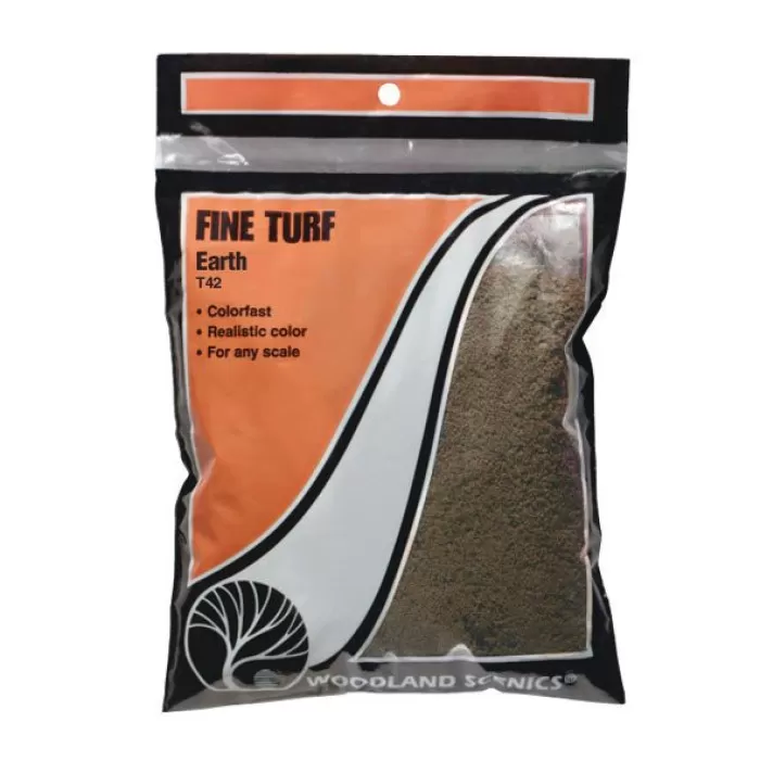 Fine Turf Earth Woodland Scenics T1342 and T42