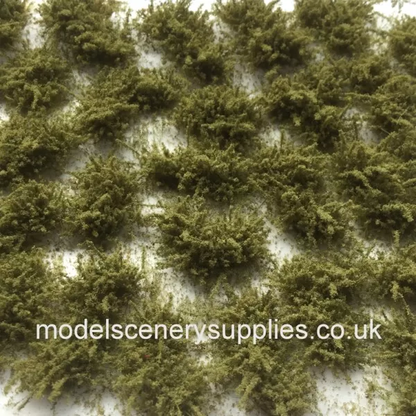 Shaped Bushes Olive Self Adhesive FP068