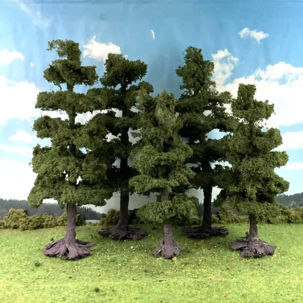 Tall Pine Trees 165 -200mm Tall Pack of 6