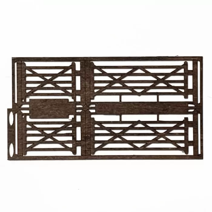 Wooden Five Bar Gates OO
