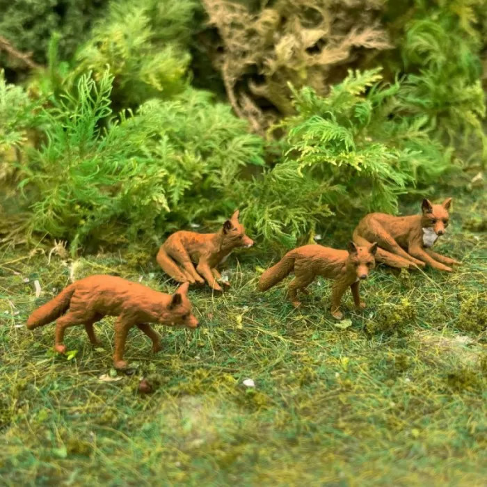 Foxes 4 set