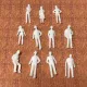 Unpainted figures  1:75 scale  100 pack
