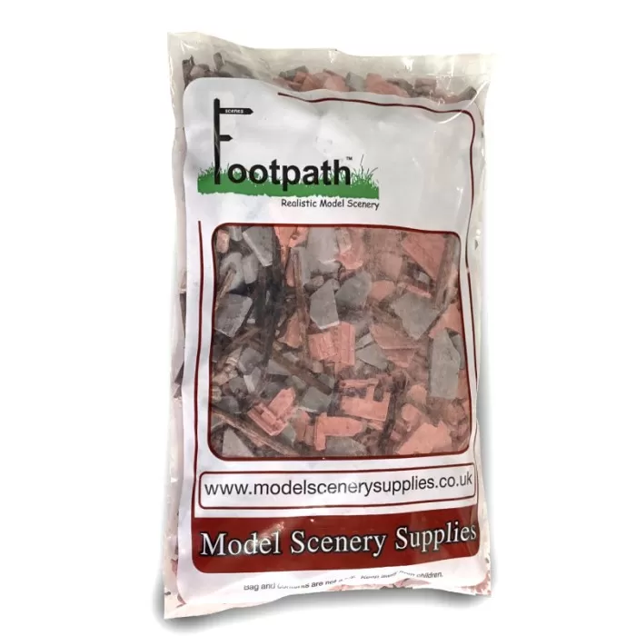 War Scene Bombed Building Rubble 28mm  Special Mix