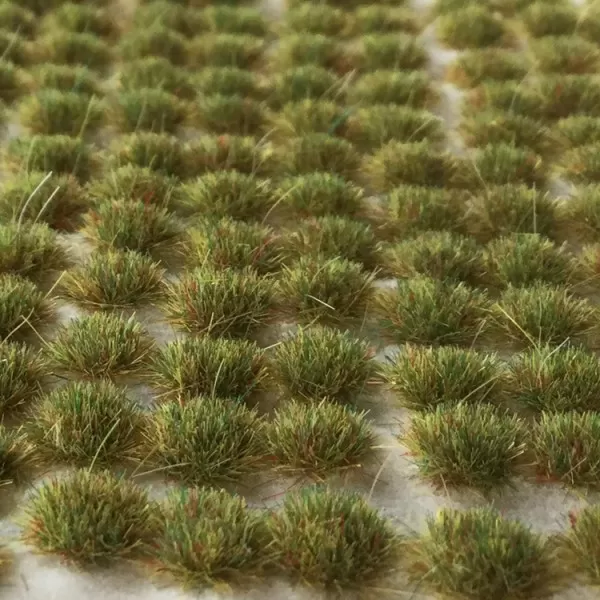 Wild Green Battlefield Static Grass Tufts SMALL Self Adhesive 