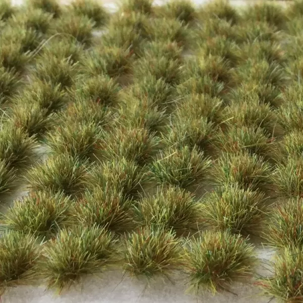 Wild Green Battlefield Static Grass Tufts MEDIUM